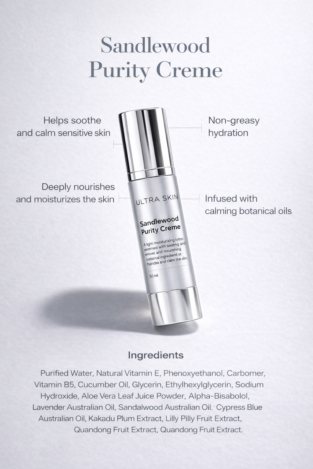 Sandlewood purity crème